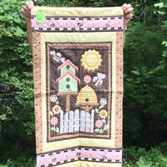 NWT. Hand Crafted Birds Houses & Bees Wall Hanging - Picture 2 of 13